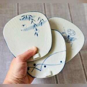 Vintage sushi appetizer plates
